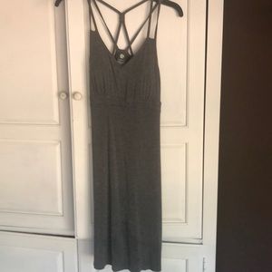 Gray Jersey Knit Athletic Dress